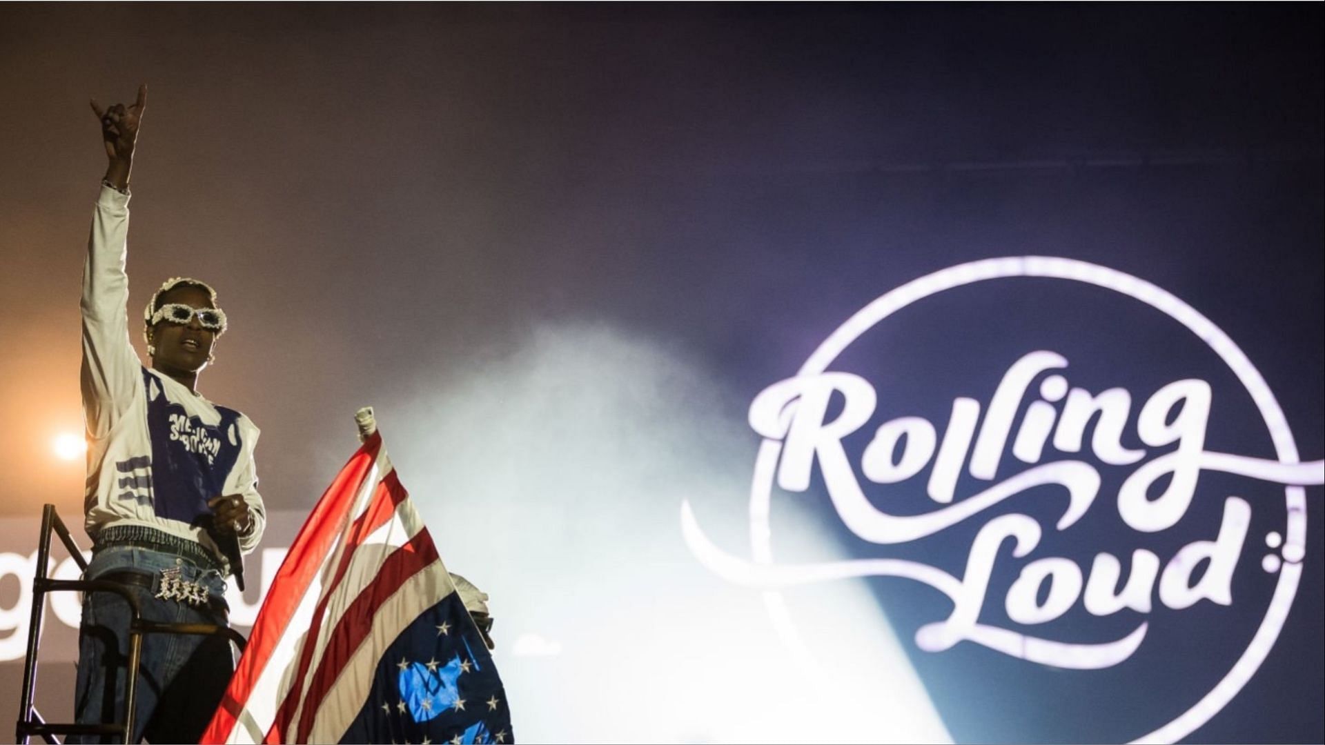 American rapper A$AP Rocky performing onstage at Rolling Loud Miami, Florida. (Photo by Jason Koerner/Getty Images)